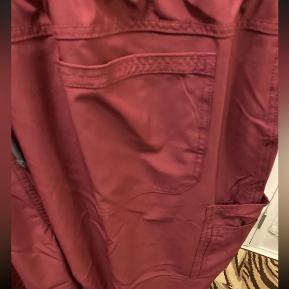 New Cherokee Infinity Burgundy Wine  3XL Men scrub pants bottoms CK200AS short - Picture 11 of 12